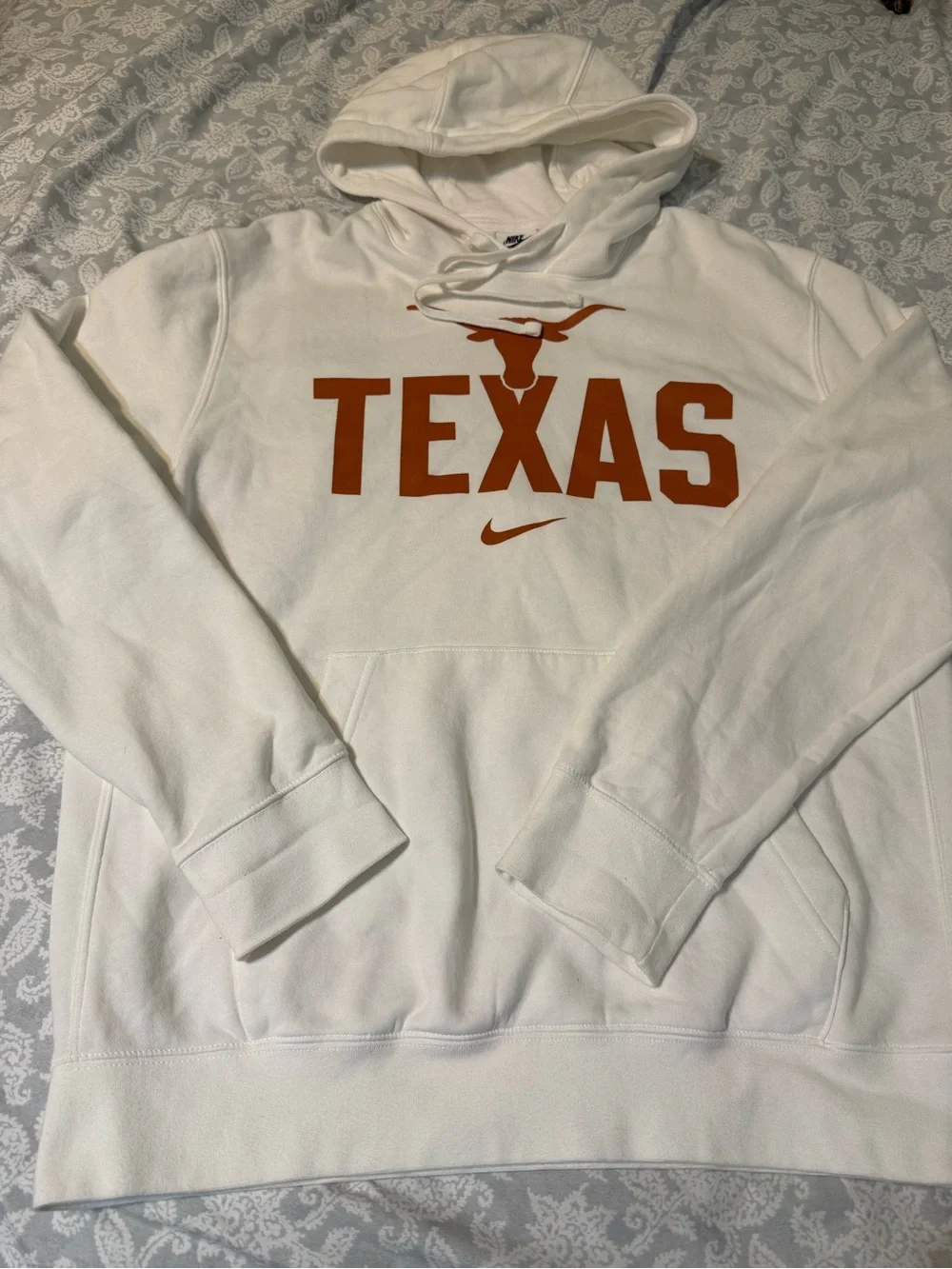 Nike Texas Longhorns White Hoodie Adult M